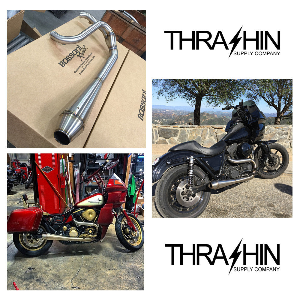 Thrashin Supply Co.] TSC Dyna/FXR Stainless 2in1 Exhaust