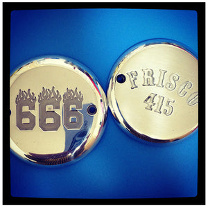 [415 CLOTHING] 415クロージング FRISCO 415 or 666 ポイントカバー EVO BIG TWIN