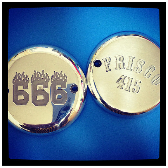 [415 CLOTHING] 415クロージング FRISCO 415 or 666 ポイントカバー EVO BIG TWIN