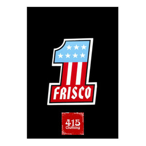 [415 CLOTHING] 『Frisco #1』Sticker ステッカー レッド／ホワイト／ブルー  [ハーレー]