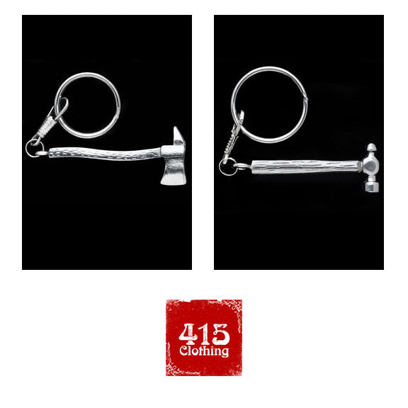 [415 CLOTHING]「Hammer Key Chain」or 「Fire Axe Key Chain」しろめ製品