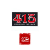 [415 CLOTHING]『415 Disturbing The Peace』Square Sticker ステッカー