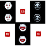 [415 CLOTHING] ハーレー用『415 Inc.」「CRIME INC.」「スカル」バルブキャップ