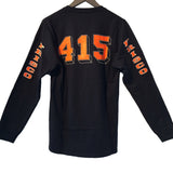 [415 CLOTHING] 415クロージング Frisco 415 Team 長袖 T-shirt 黒