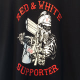 [415 CLOTHING] 415クロージング Red & White Big House Crew Tシャツ