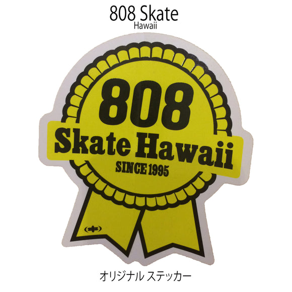 [808 Skate] 808 Skate Original Sticker (808スケート ステッカー)『イエロー』
