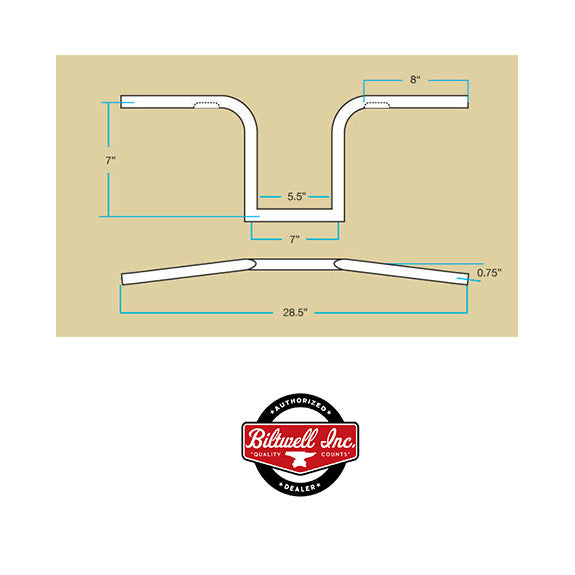 0601-5173 ビルトウェル Biltwell 1インチ ハンドルバー タイソンXLプルバック 12インチ 黒 JP店 Biltwell 1-1⁄8インチ トラッカーハンドル O⁄S ハイ ハンドルバー BILTWELL