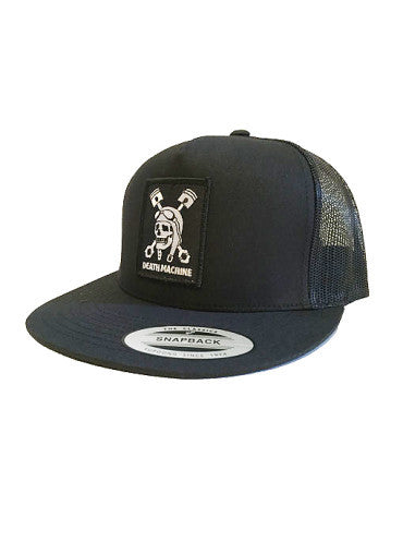 [Death Machine] デス マシーン Deaths Piston Patch Trucker Hat (デスピストン パッチ メッシュ キャップ) [ブラック]