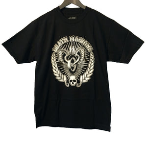 [Death Machine] Winged Wheel ウィング ホイール 半袖 Tシャツ [ブラック]