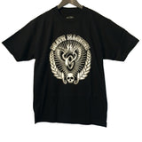[Death Machine] Winged Wheel ウィング ホイール 半袖 Tシャツ [ブラック]
