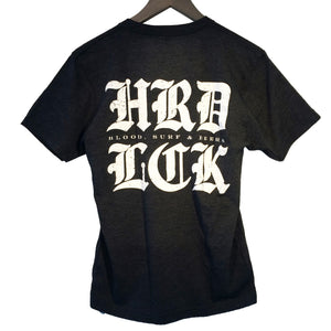 [HrdLck] (ハードラック) Old E T-shirt (オルドイングリッシュ 半袖 Tシャツ)