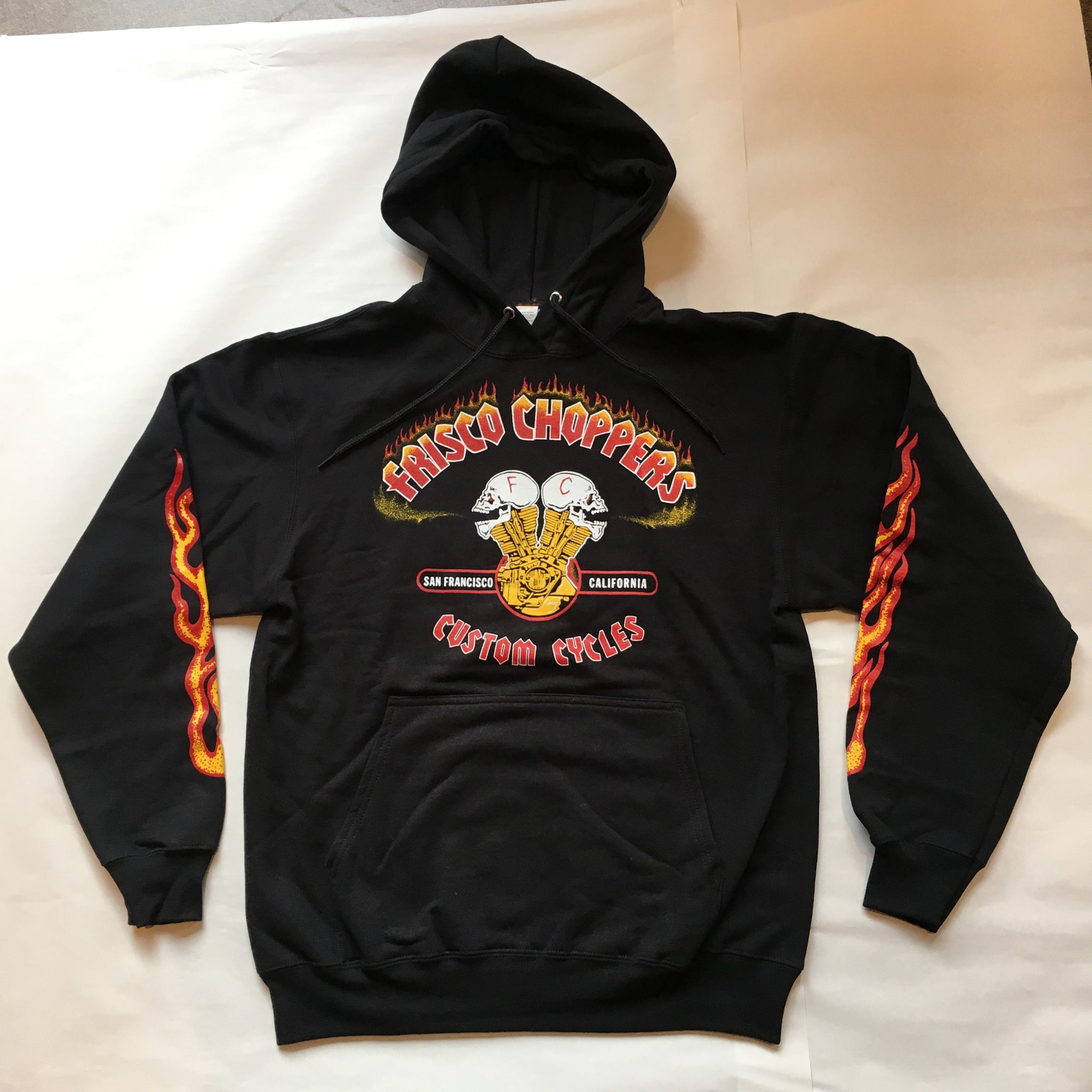 [415 CLOTHING] 415クロージング Frisco Choppers パーカー Hoodie (フリスコ チョッパー パーカー)  『定番ブラック』