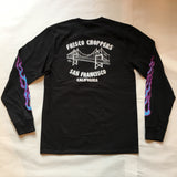 [415 CLOTHING] 415クロージング Frisco Choppers L/S T-shirt (フリスコ チョッパー 長袖 Tシャツ) 『ブラック&ブルー』