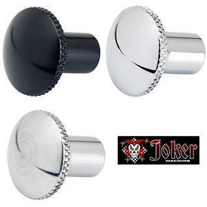 [JOKER MACHINE] 88~ ハーレー Knurled Choke Knob (チョーク ノブ) 「ブラック／クローム／クリア」