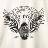 [LINK CUSTOM SPEEDSHOP] Winged Wheel T-shirt ウイングホイール Tシャツ
