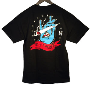 [Medium Fits] (メディアム フィッツ) Holy Smokes 半袖 Tシャツ 『ブラック』
