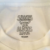 [Shakas x Alohas] BBQ Grill Logo Tee (BBQ グリール ロゴ 半袖 Tシャツ) 『白』