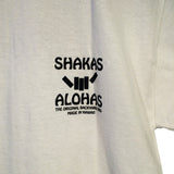 [Shakas x Alohas] Front Shaka Logo Tee (フロント シャカ ロゴ 半袖 Tシャツ) 『白』