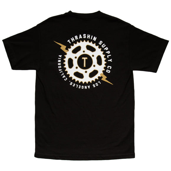[Thrashin Supply Co.] Sprocket Tee Black スプロケット Tシャツ ブラック