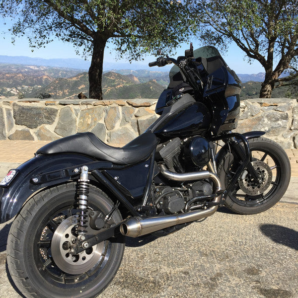 Thrashin Supply Co.] TSC Dyna/FXR Stainless 2in1 Exhaust (取り寄せ 