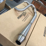 [Thrashin Supply Co.] TSC Dyna/FXR Stainless 2in1 Exhaust (取り寄せ品）