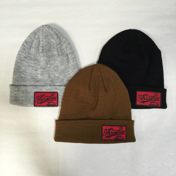 [Thrashin Supply Co.] Cursive Beanie カーシーブ ビーニー 3色