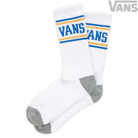 [VANS] USA 限定 Vans Classic Stripe Crew Socks White (バンズ クラシック ストライプ クルーソックス ホワイト) 国内発送