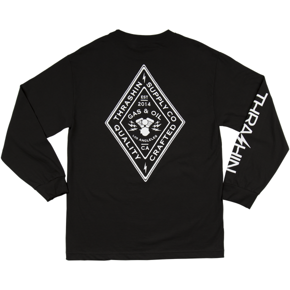 [Thrashin Supply Co.] Diamond L/S T-shirt ダイヤモンド 長袖 Tシャツ
