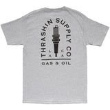 [Thrashin Supply Co.] Spark Plug Tee Heather Grey スパークプラグ Tシャツ ヘザーグレー
