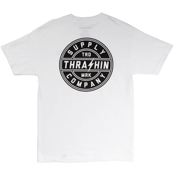 [Thrashin Supply Co.] TRD MRK Tee White トレードマーク Tシャツ ホワイト